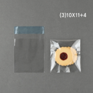 떡포장 베이킹포장용 접착식봉투 무지(3) 10*11+4 (접착식opp봉투 500입)